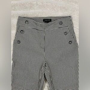 Rachel Zoe Checkered Dress Pants in Black and White